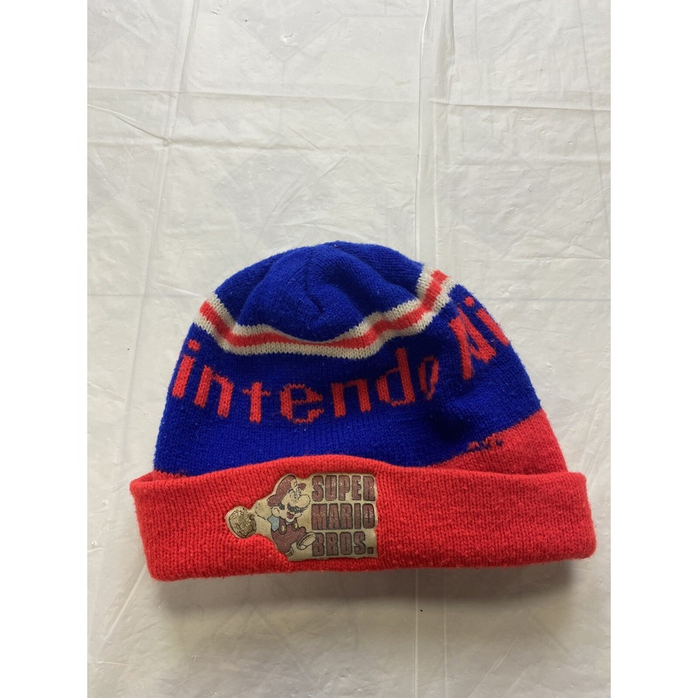 Super Mario Nintendo NES retro vintage 80's 90's hat winter hat beanie RARE